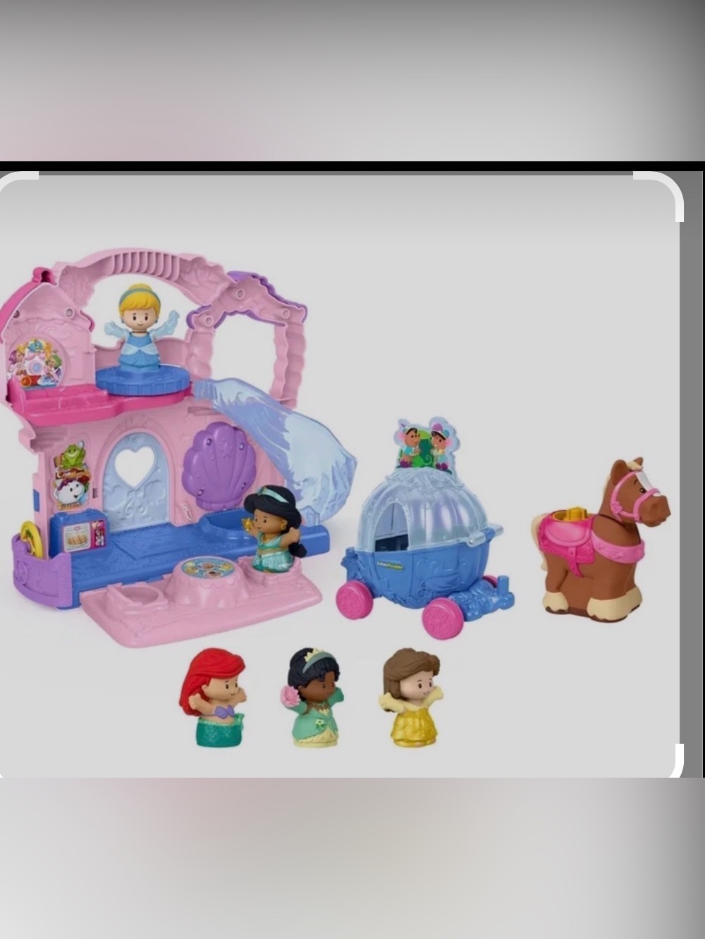 Little People Disney Princess Play & Go Castle Bundle